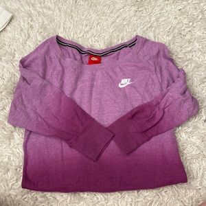 Nike Long-sleeve Shirt. Size XS. Ombré Purple